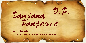 Damjana Panjević vizit kartica
